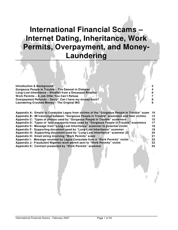 1. Nigerian/ Ghana Emergency Scam